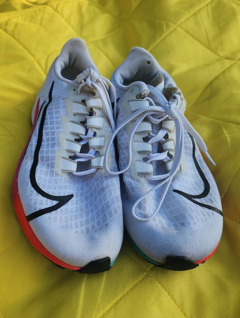 Nike Women’s Zoom Pegasus 37s White Athletic Running Shoes